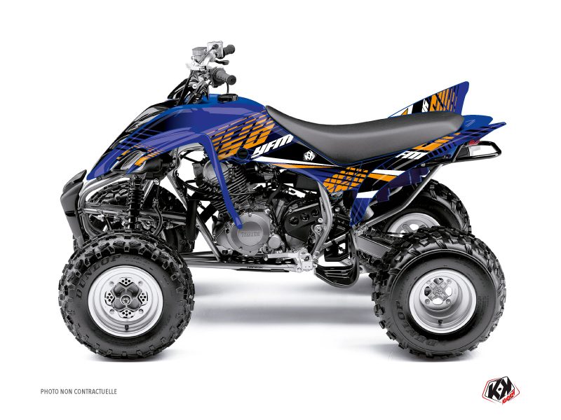 Yamaha 350 Raptor ATV Flow Graphic Kit Orange