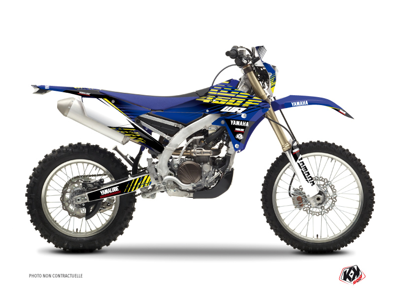 Yamaha 450 WRF Dirt Bike Flow Graphic Kit Yellow