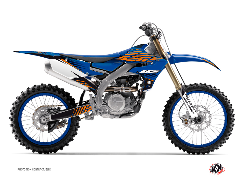 Yamaha 450 YZF Dirt Bike Flow Graphic Kit Orange