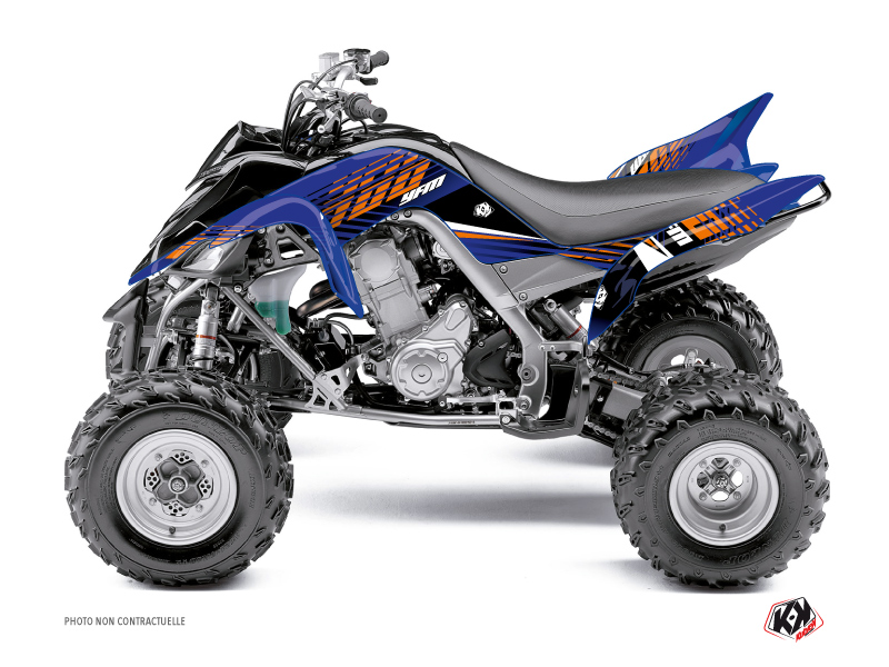 Yamaha 660 Raptor ATV Flow Graphic Kit Orange