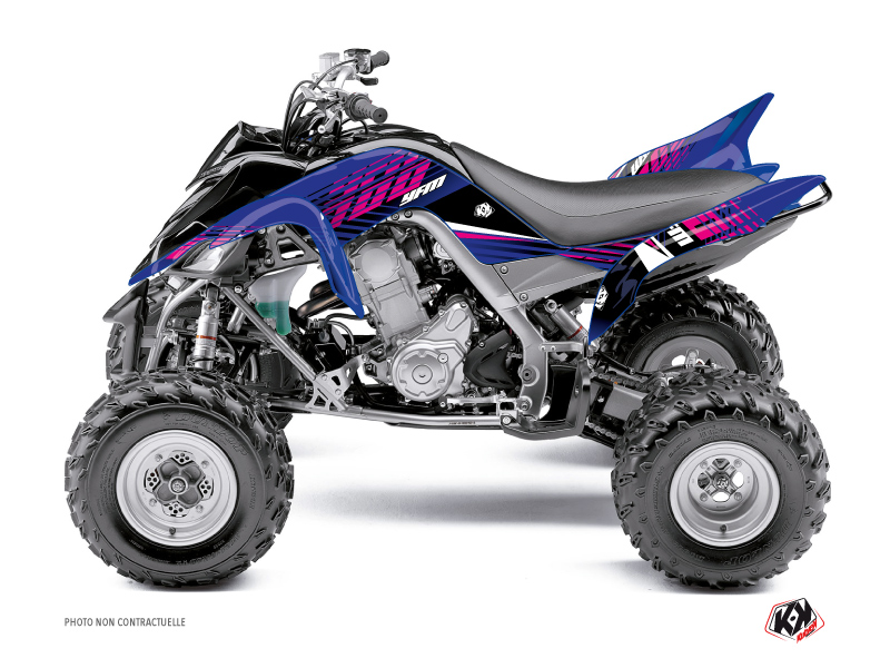 Yamaha 660 Raptor ATV Flow Graphic Kit Pink