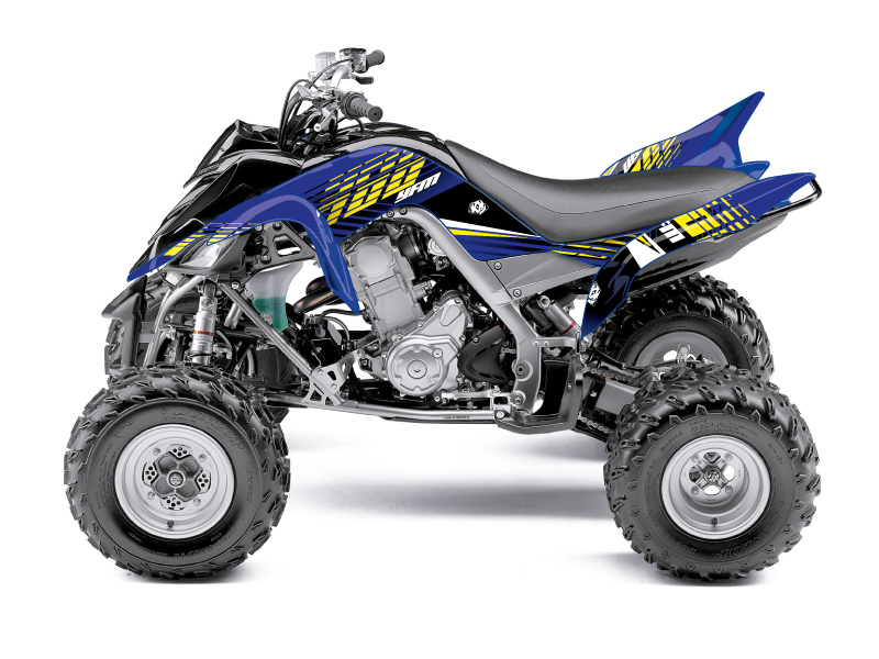 Yamaha 700 Raptor ATV Flow Graphic Kit Yellow