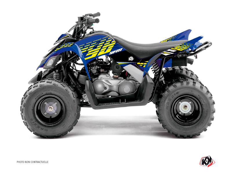 Kit Déco Quad Flow Yamaha 90 Raptor Jaune