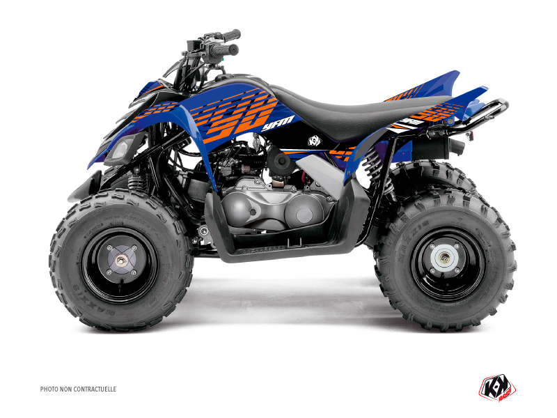 Yamaha 90 Raptor ATV Flow Graphic Kit Orange