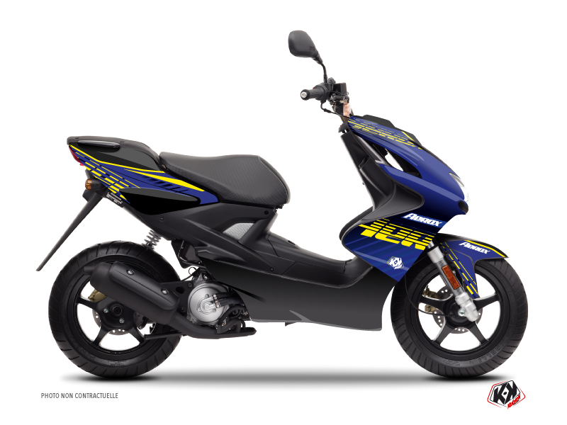 Yamaha Aerox Scooter Flow Graphic Kit Yellow