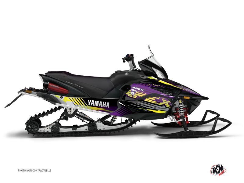 Yamaha Apex Snowmobile Flow Graphic Kit Purple