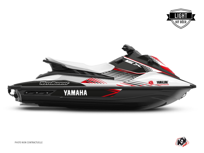 Kit Déco Jet-Ski Flow Yamaha EX Blanc Rouge LIGHT