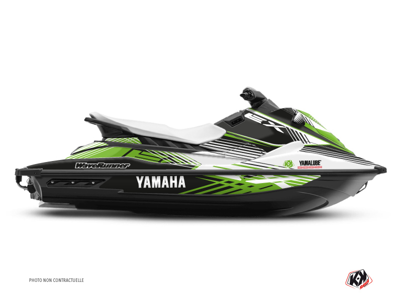 Yamaha EX Jet-Ski Flow Graphic Kit White Green