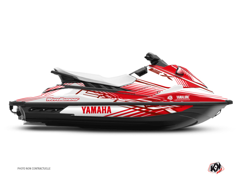 Yamaha EX Jet-Ski Flow Graphic Kit Red