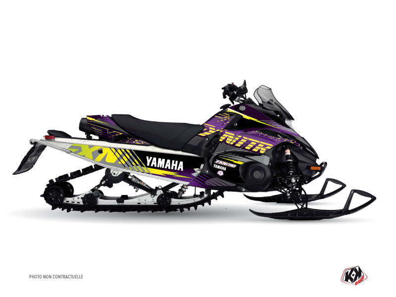 Yamaha FX Nitro Snowmobile Flow Graphic Kit Purple