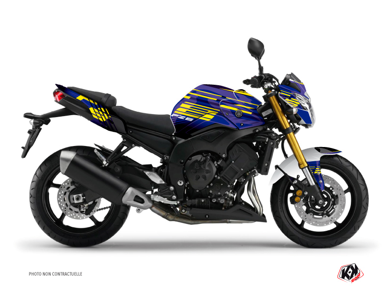 Yamaha FZ 8 Street Bike Flow Graphic Kit Yellow