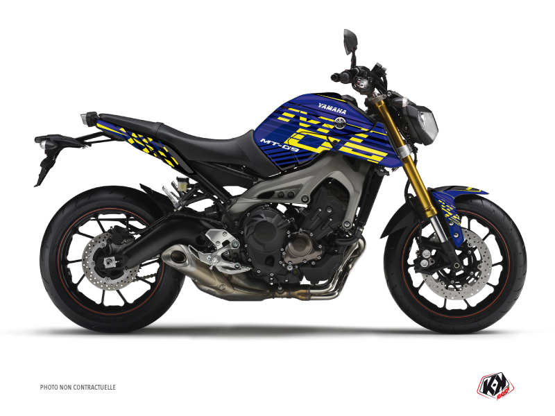Kit Déco Moto Flow Yamaha MT 09 Jaune