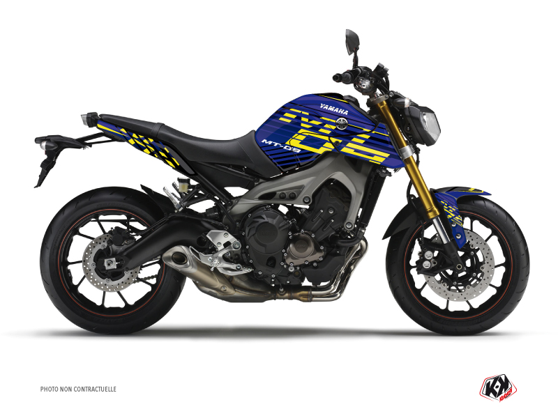 Yamaha MT 09 Street Bike Flow Graphic Kit Yellow