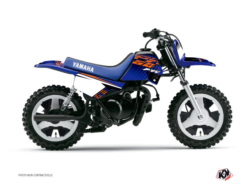 Yamaha PW 50 Dirt Bike Flow Graphic Kit Orange