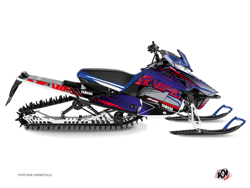 Yamaha SR Viper Snowmobile Flow Graphic Kit Red