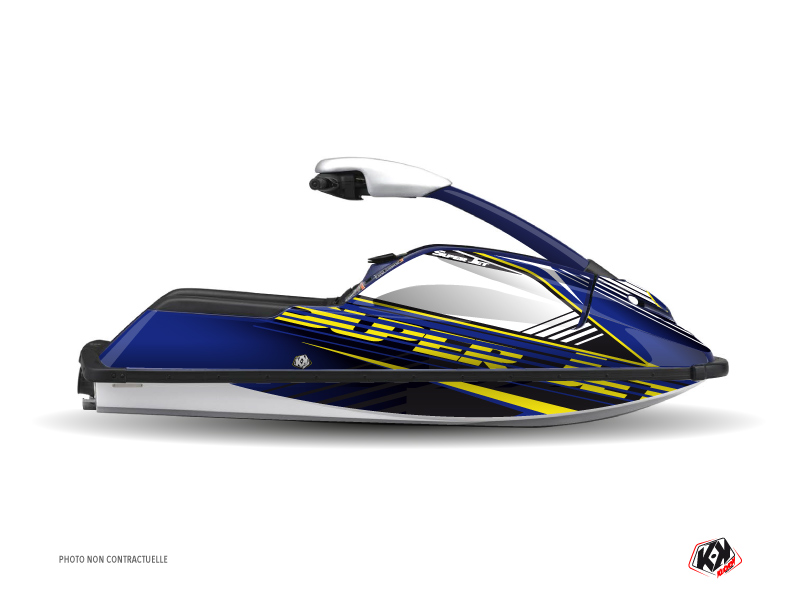 Yamaha Superjet Jet-Ski Flow Graphic Kit Yellow