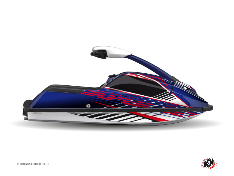 Yamaha Superjet Jet-Ski Flow Graphic Kit Red