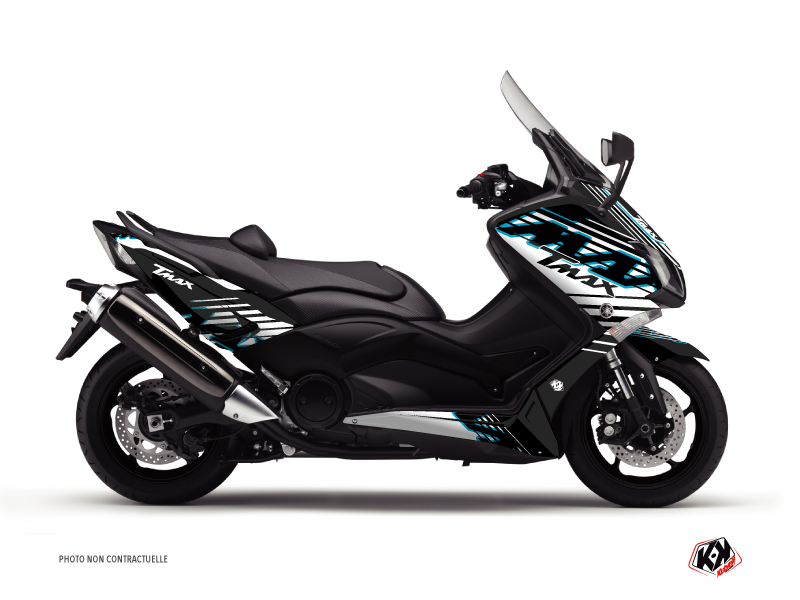 Yamaha TMAX 500 Maxiscooter Flow Graphic Kit Blue
