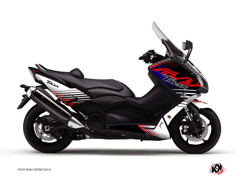 Yamaha TMAX 500 Maxiscooter Flow Graphic Kit Red