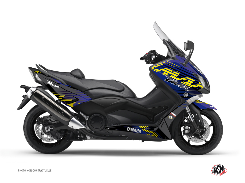 Yamaha TMAX 530 Maxiscooter Flow Graphic Kit Yellow