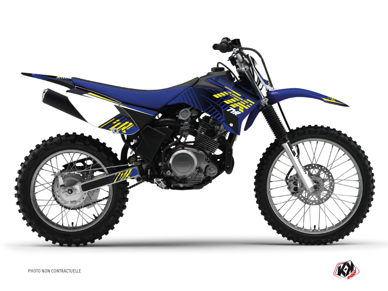 Yamaha TTR 125 Dirt Bike Flow Graphic Kit Yellow Kutvek Kit Graphik