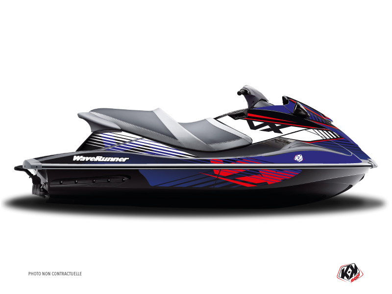 Yamaha VXR-VXS Jet-Ski Flow Graphic Kit Red