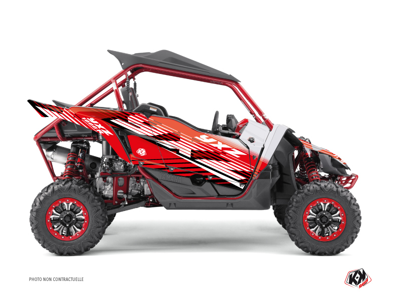 Yamaha YXZ 1000 R UTV Flow Graphic Kit Red