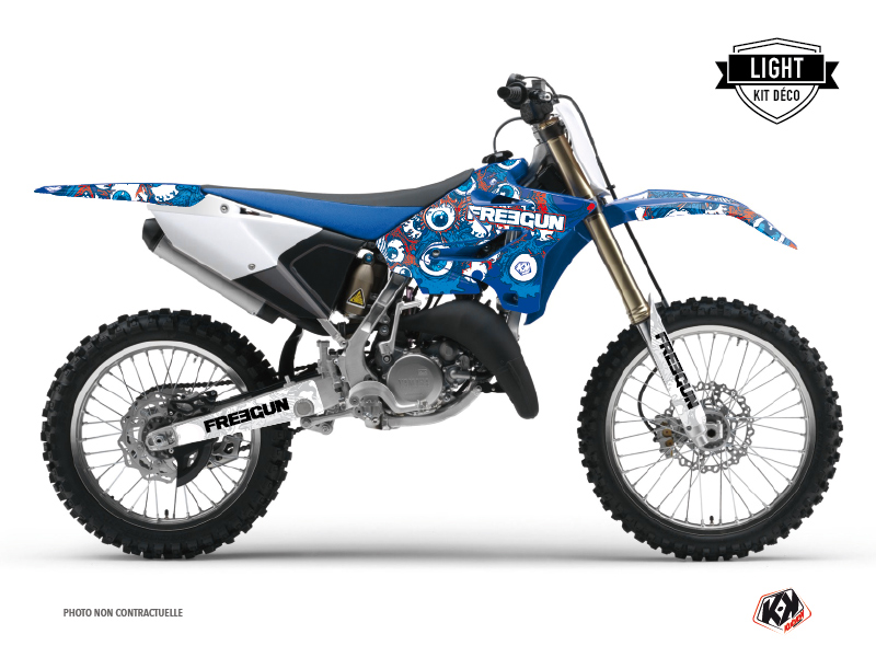 Kit Déco Moto Cross Freegun Eyed Yamaha 250 YZ Rouge LIGHT