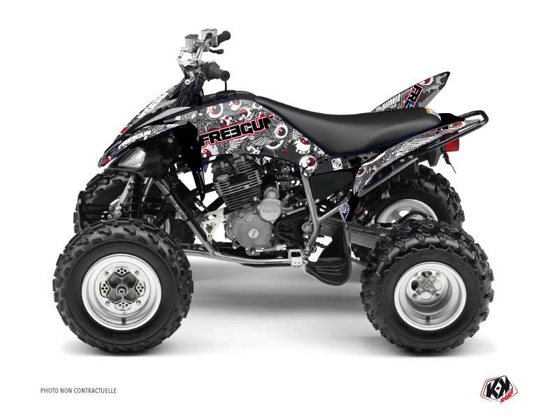 Yamaha 250 Raptor ATV Freegun Eyed Graphic Kit Red