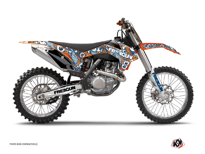 Kit Déco Moto Cross Freegun Eyed KTM 250 SX Orange