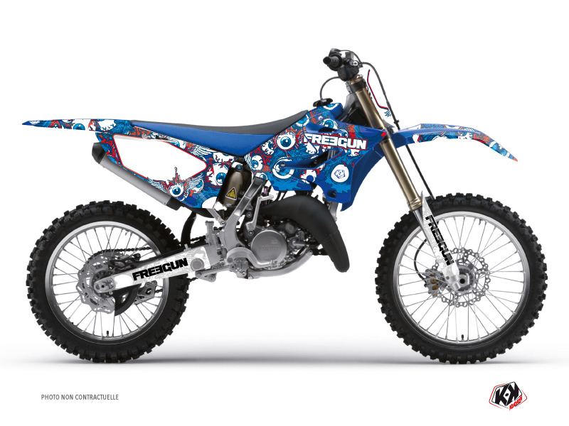 Kit Déco Moto Cross Freegun Eyed Yamaha 250 YZ Rouge