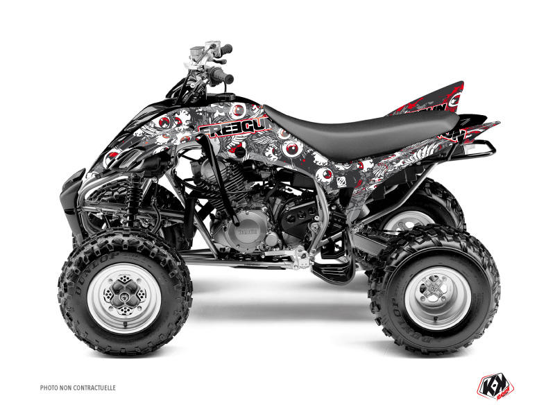 Yamaha 350 Raptor ATV Freegun Eyed Graphic Kit Red