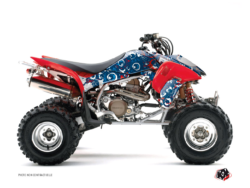 Honda 400 TRX ATV Freegun Eyed Graphic Kit Red