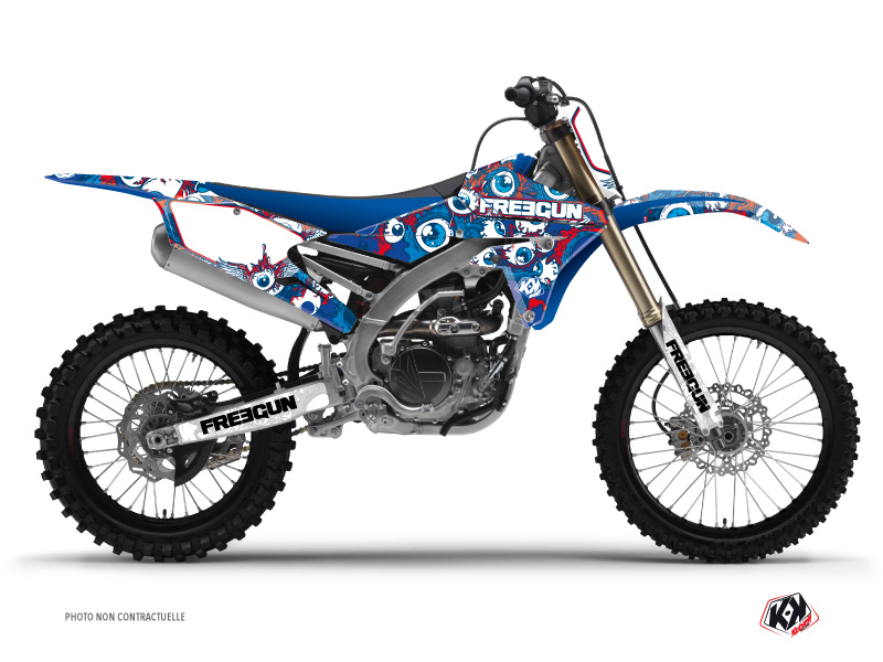 Kit Déco Moto Cross Freegun Eyed Yamaha 450 YZF Rouge