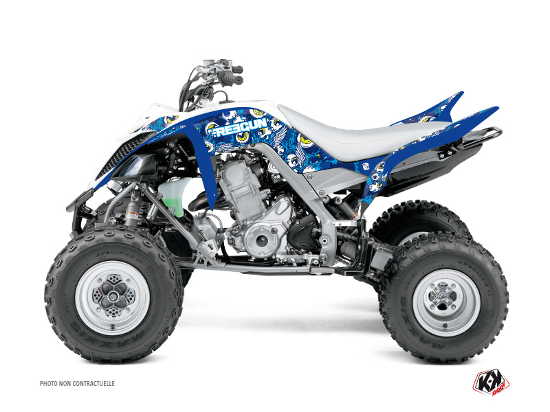 Kit Déco Quad Freegun Eyed Yamaha 660 Raptor Bleu