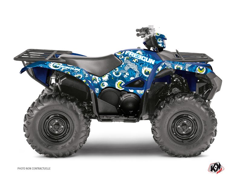 Yamaha 700-708 Grizzly ATV Freegun Eyed Graphic Kit Blue