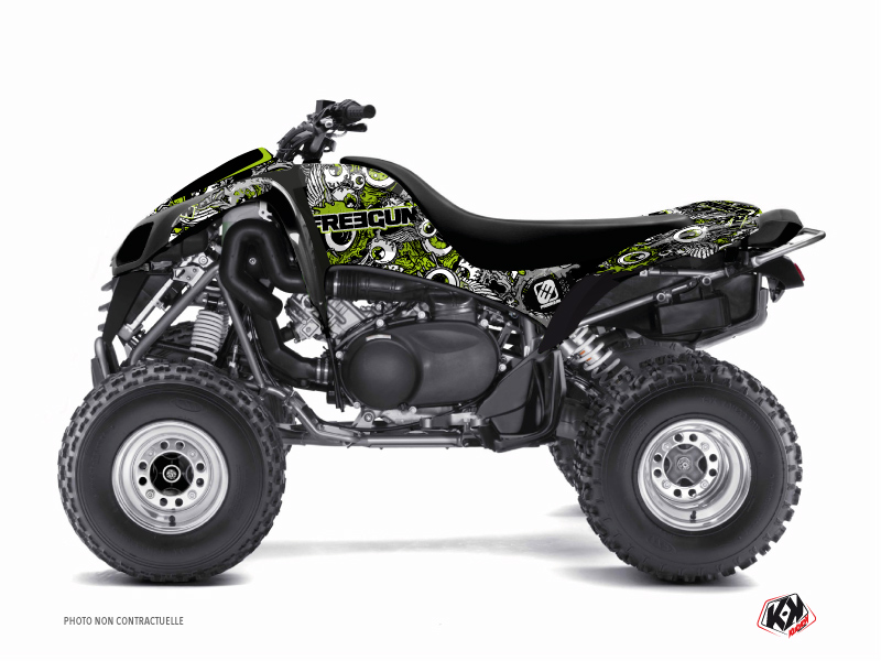 Kawasaki 700 KFX ATV Freegun Eyed Graphic Kit Green
