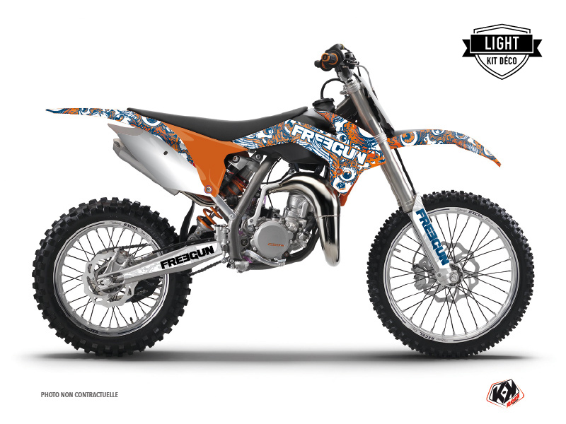 Kit Déco Moto Cross Freegun Eyed KTM 85 SX Orange LIGHT