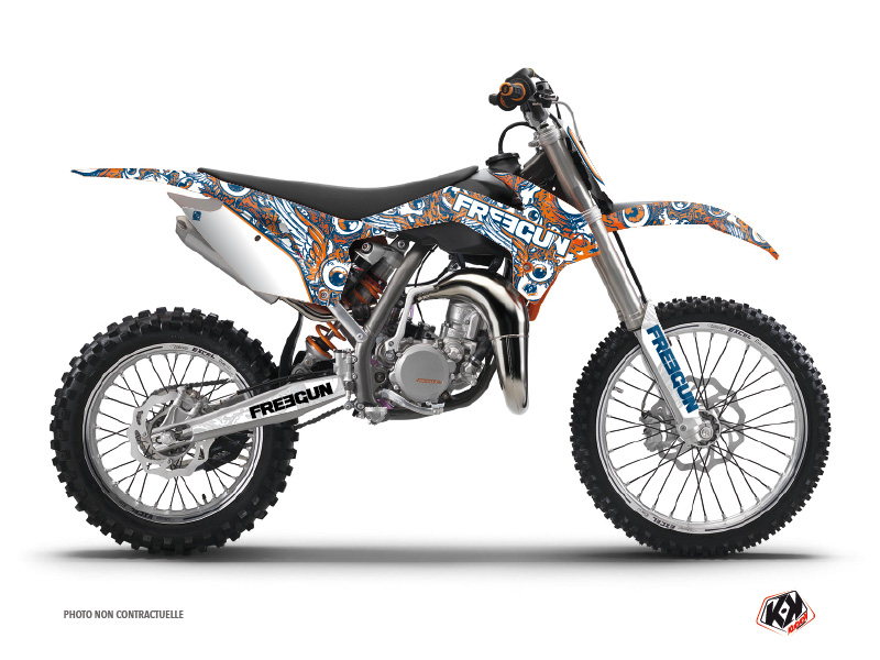 Kit Déco Moto Cross Freegun Eyed KTM 85 SX Orange