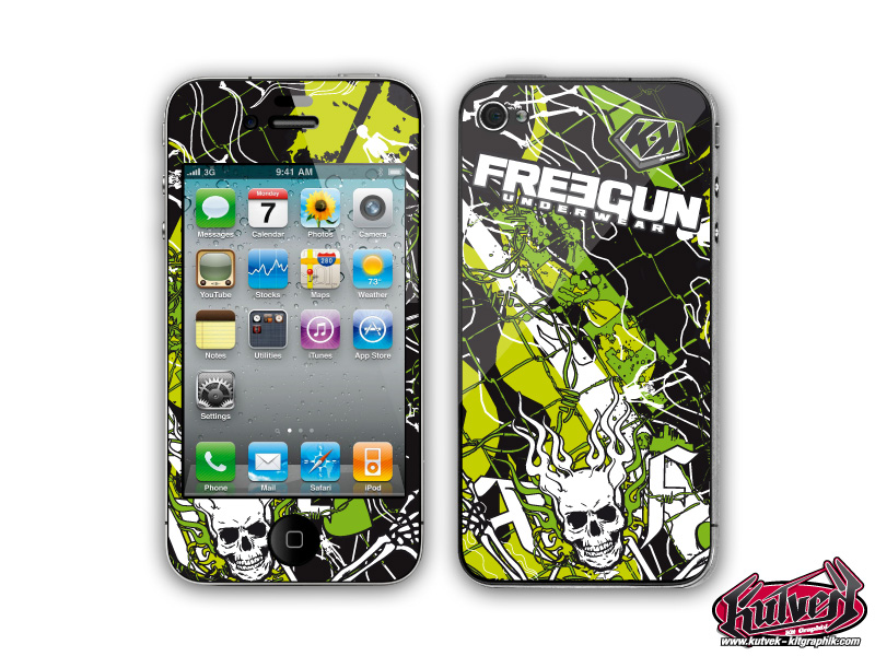 KUTVEK Stickers iPhone Accessories FREEGUN Graphic kit 