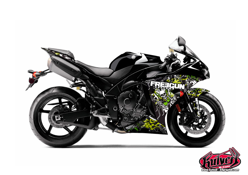 Yamaha R1 Street Bike Freegun Graphic Kit Firehead