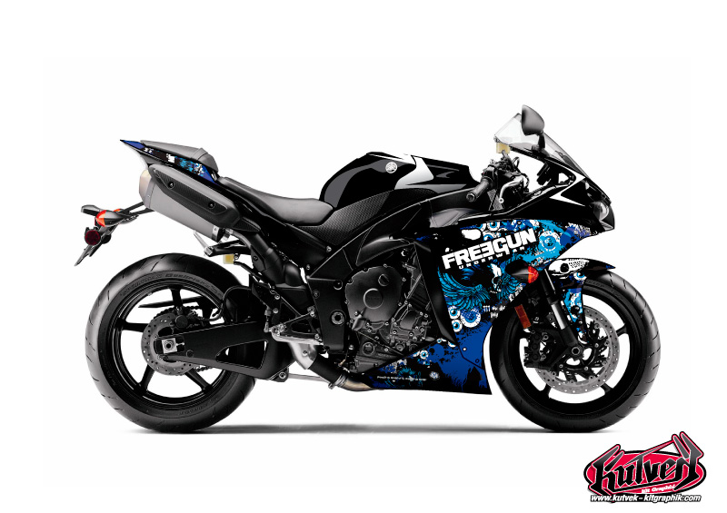 Yamaha R1 Street Bike Freegun Graphic Kit Headhake