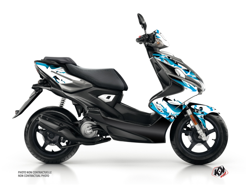 Yamaha Aerox Scooter Fun Graphic Kit Blue