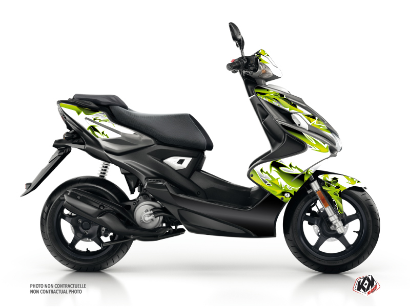 Yamaha Aerox Scooter Fun Graphic Kit Green