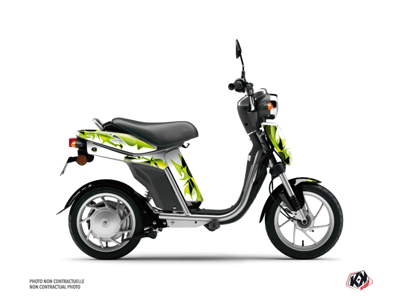 Yamaha Eco-3 Scooter Fun Graphic Kit Green