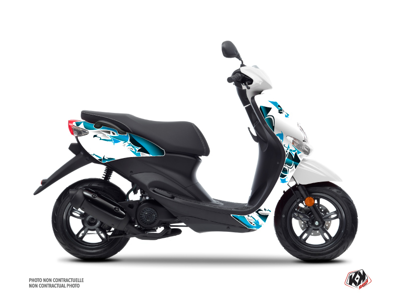 MBK Ovetto Scooter Fun Graphic Kit Blue