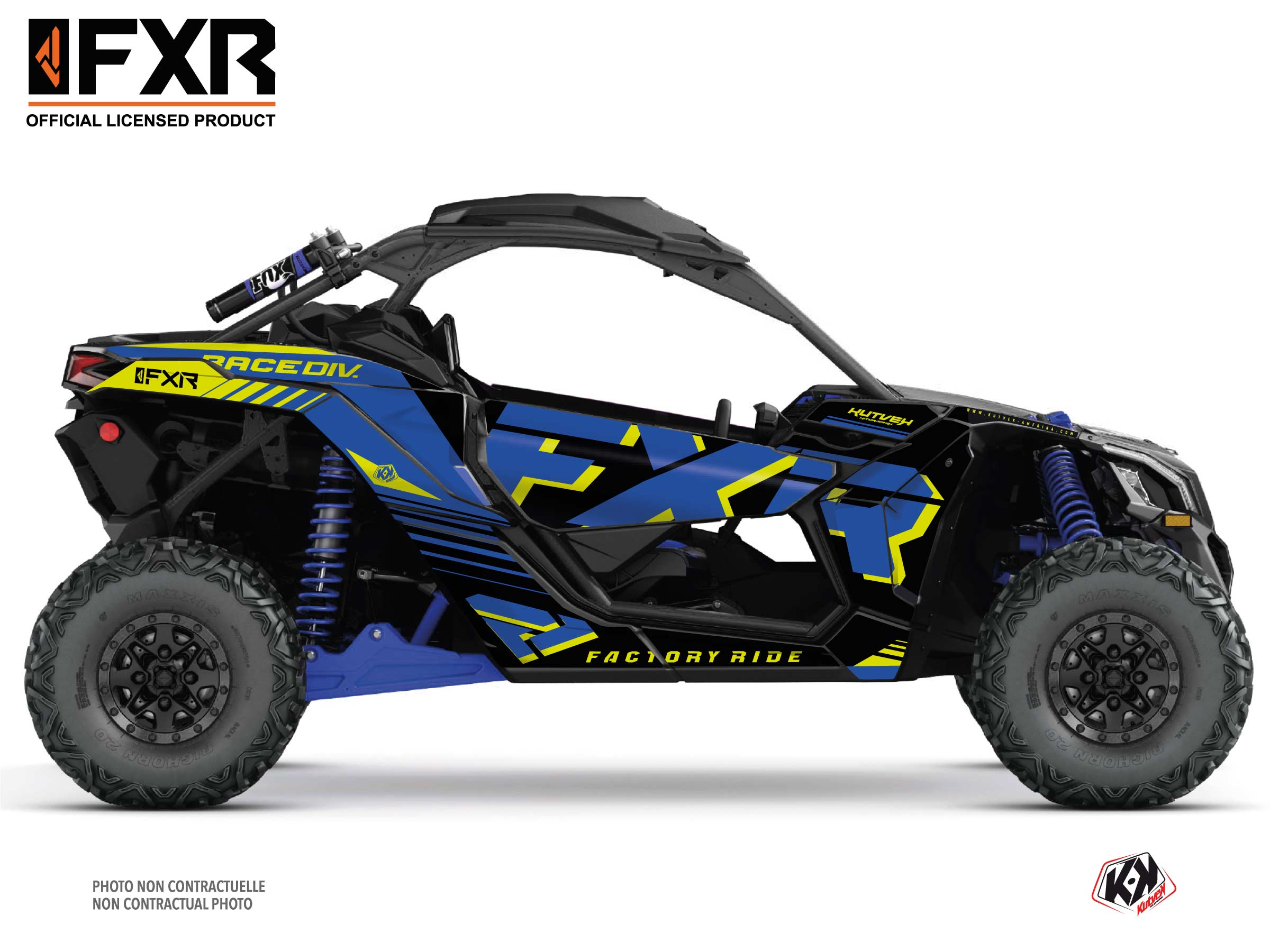 Kit Déco SSV FXR N1 Can Am Maverick X3 Bleu