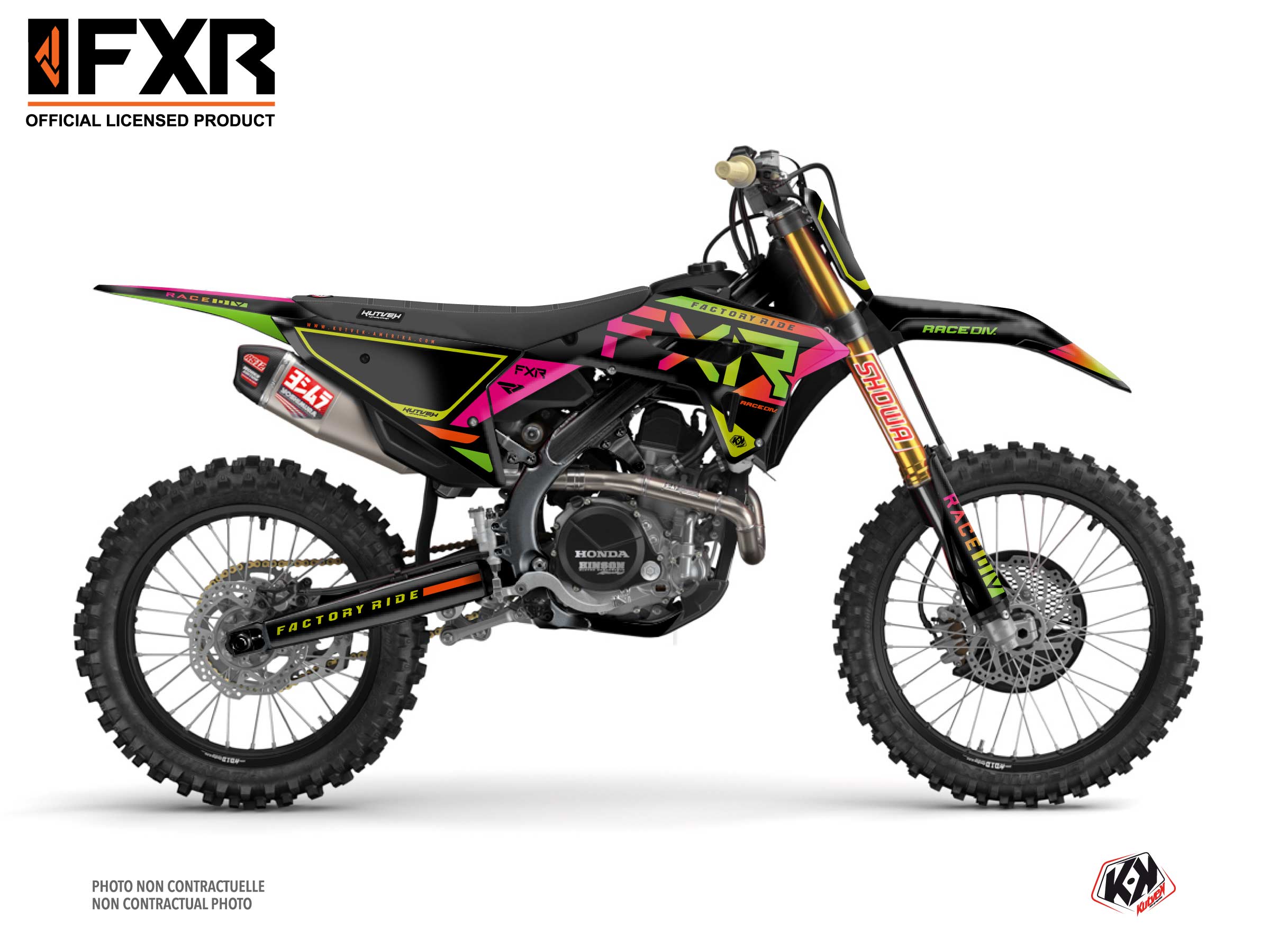 Kit Déco Moto Cross FXR N2 Honda 450 CRF Colors