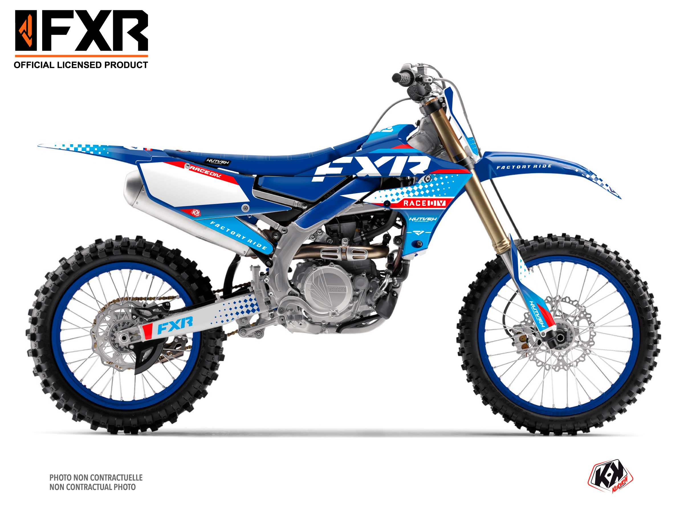 Yamaha 450 YZF Dirt Bike FXR N3 Graphic Kit Blue