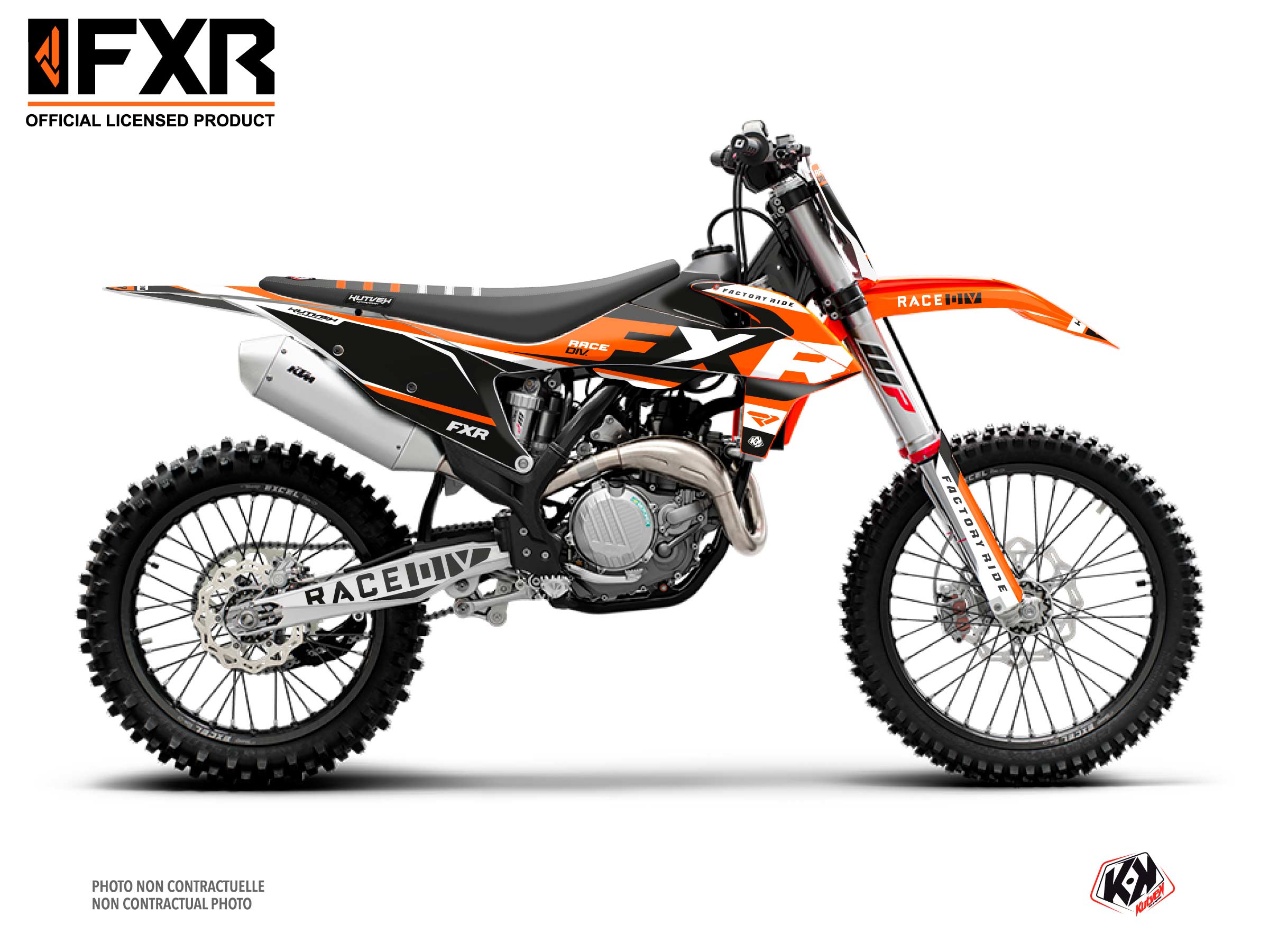 KTM 250 SXF Dirt Bike FXR N4 Graphic Kit Orange